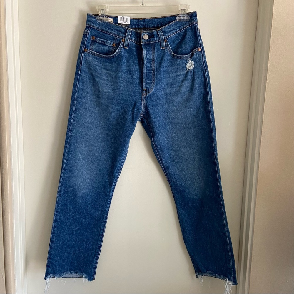 Levi's Blue Ankle & Cropped Jeans